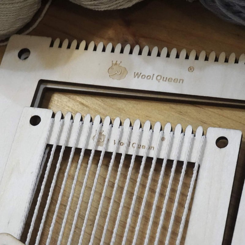 Wool Queen Hand U Journey Rectangle Weaving Loom Kit 7.9''x11.8'' and 5.3''x7.8'', 2 Set with Weaving Tools and 16 Pages Instruction Book-Size M - Image 3